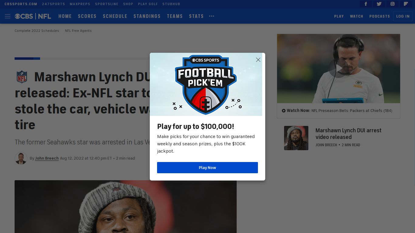 Former NFL star Marshawn Lynch facing multiple charges after DUI arrest ...